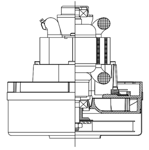 Сквозной двигатель AMETEK LAMB ELECTRIC 122202-00 122202-00