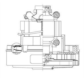 Сквозной двигатель AMETEK LAMB ELECTRIC 122581-00 122581-00